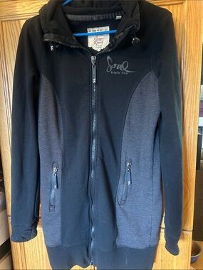 Triple Five Soul Black & Charcoal Hooded Utility Jacket